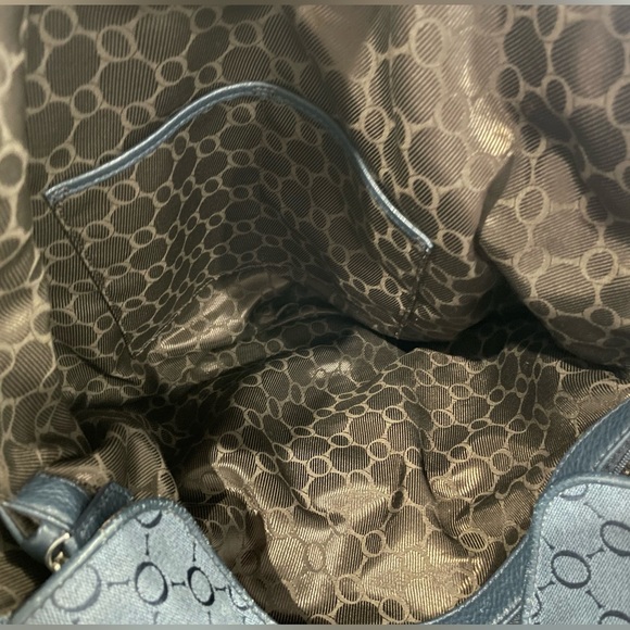 Oroton Signature O Blue Nappy Bag - Picture 4 of 8